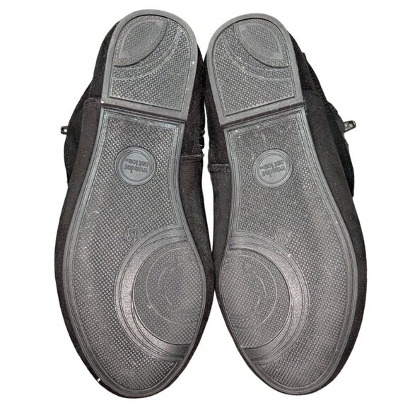 Wonder Nation Girls Black Slouch Boots With Side Zipper & Bow Size 13 - Picture 7 of 7